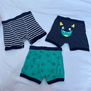 Kids Monster and Striped Boxer Briefs Set Carters
